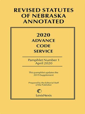 cover image of Nebraska Advance Code Service